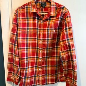J. Crew Men's Vibrant Plaid Button-Down Shirt